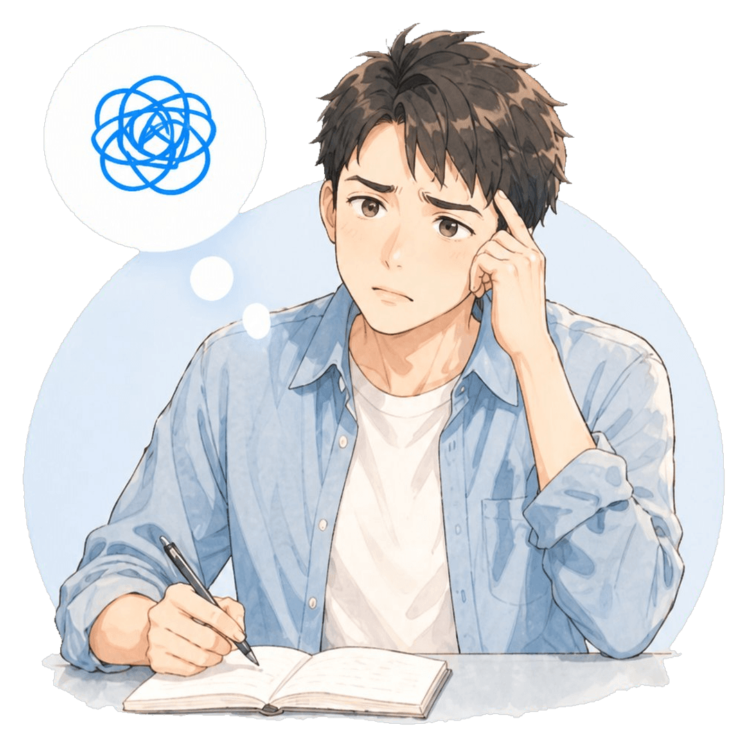 ESが書けず悩む学生